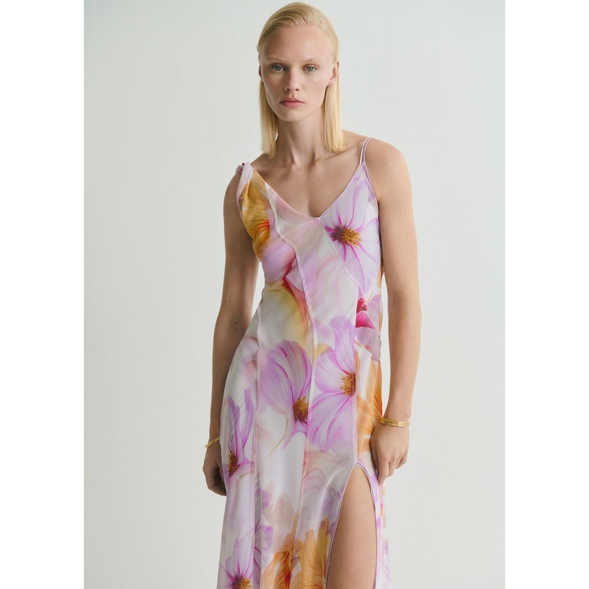 MANGO - Vestido Largo Mujer Mango