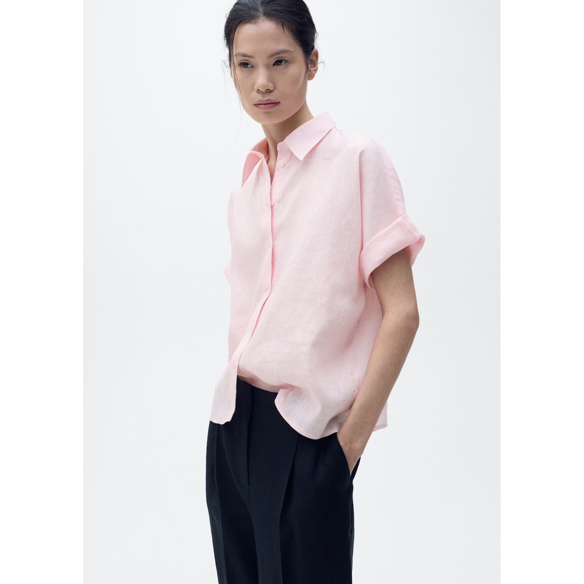 MANGO - Blusa Casual Mujer Mango