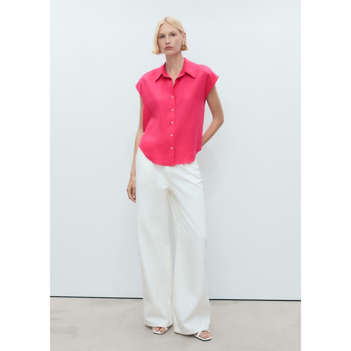 MANGO - Blusa Casual Mujer Mango