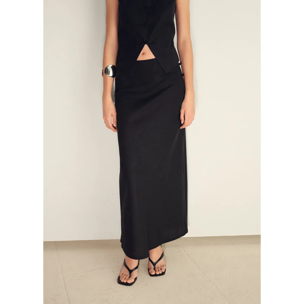 MANGO - Falda Larga Mujer Mango