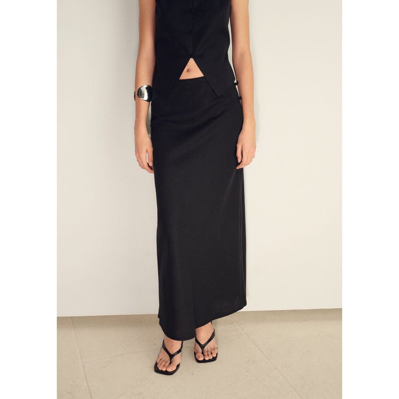 MANGO - Falda Larga Mujer Mango