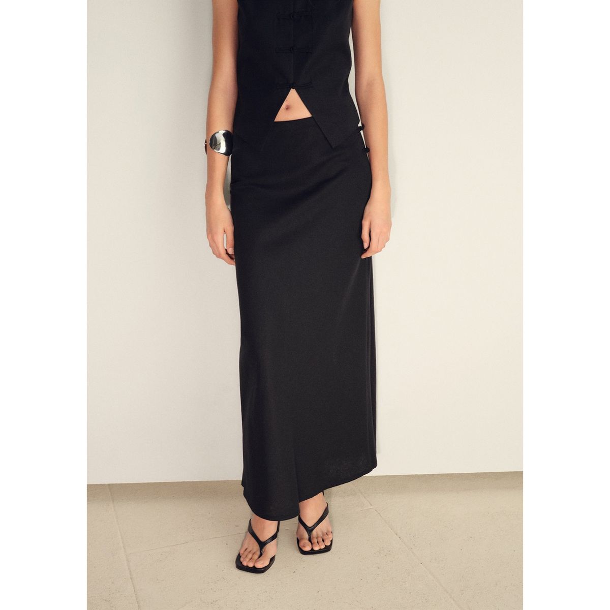 MANGO - Falda Larga Mujer Mango