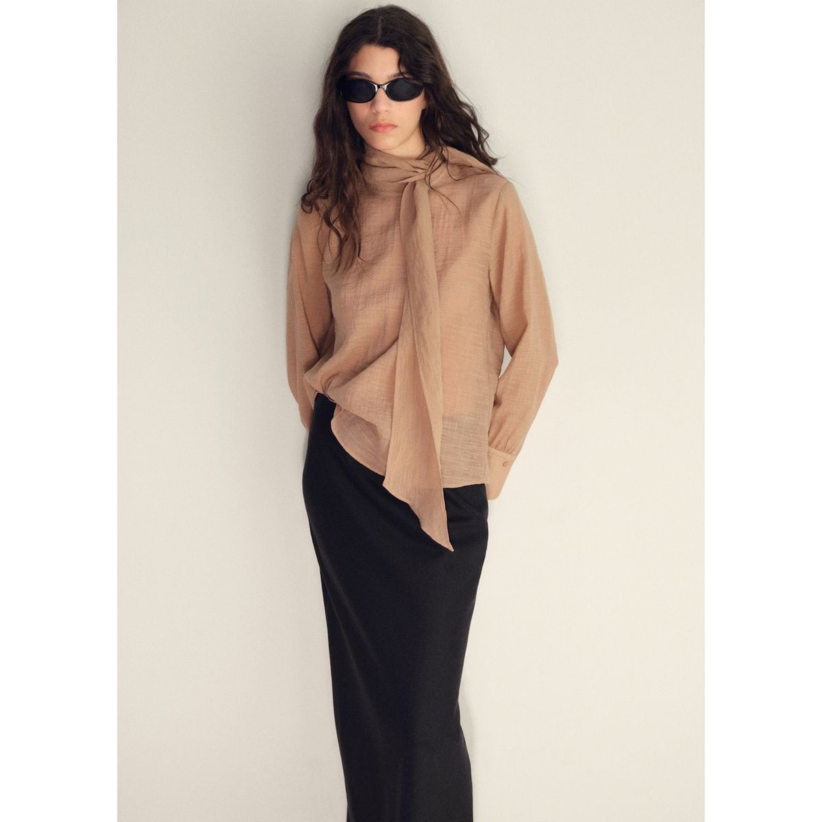 MANGO - Falda Larga Mujer Mango