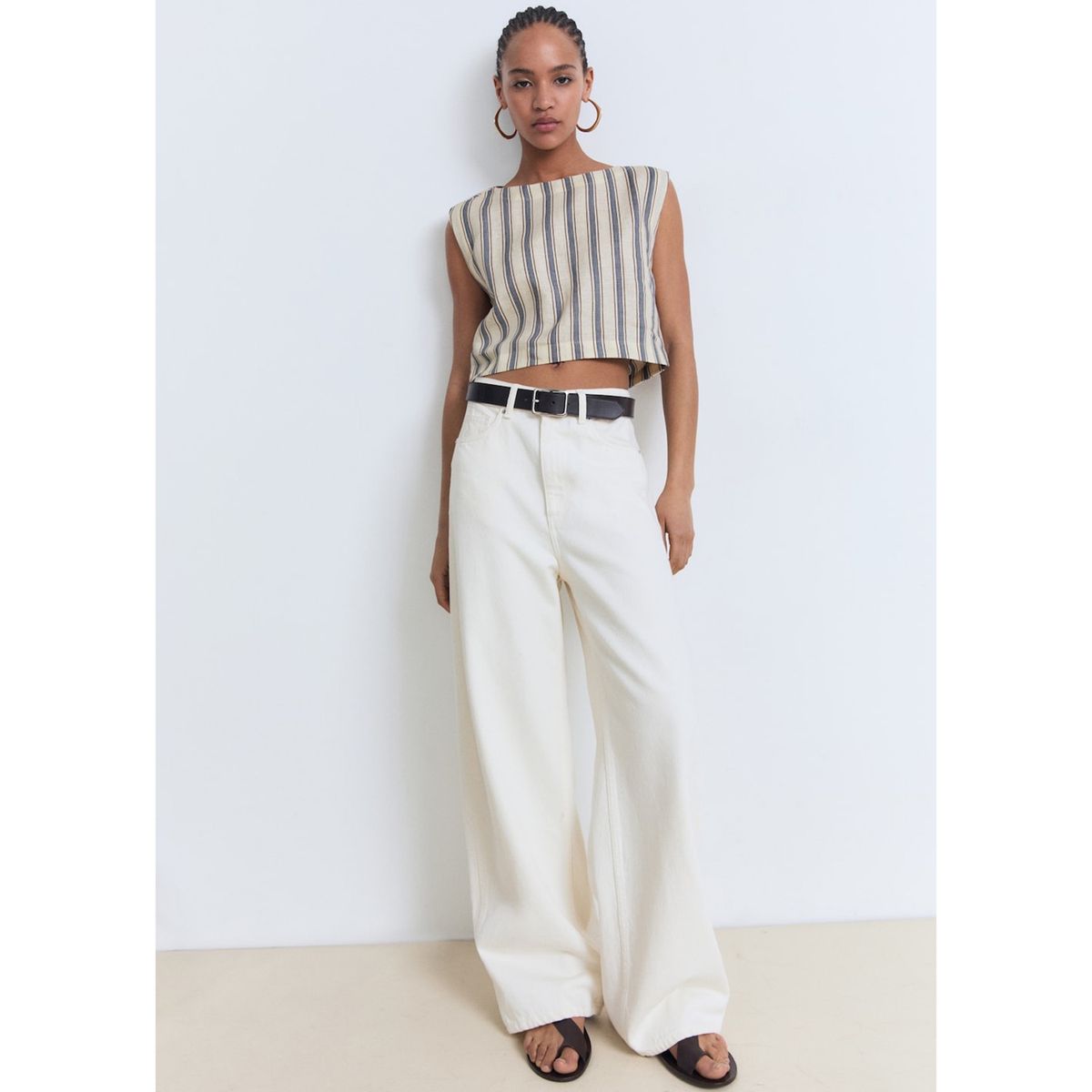 MANGO - Top Sin Mangas Mujer Mango