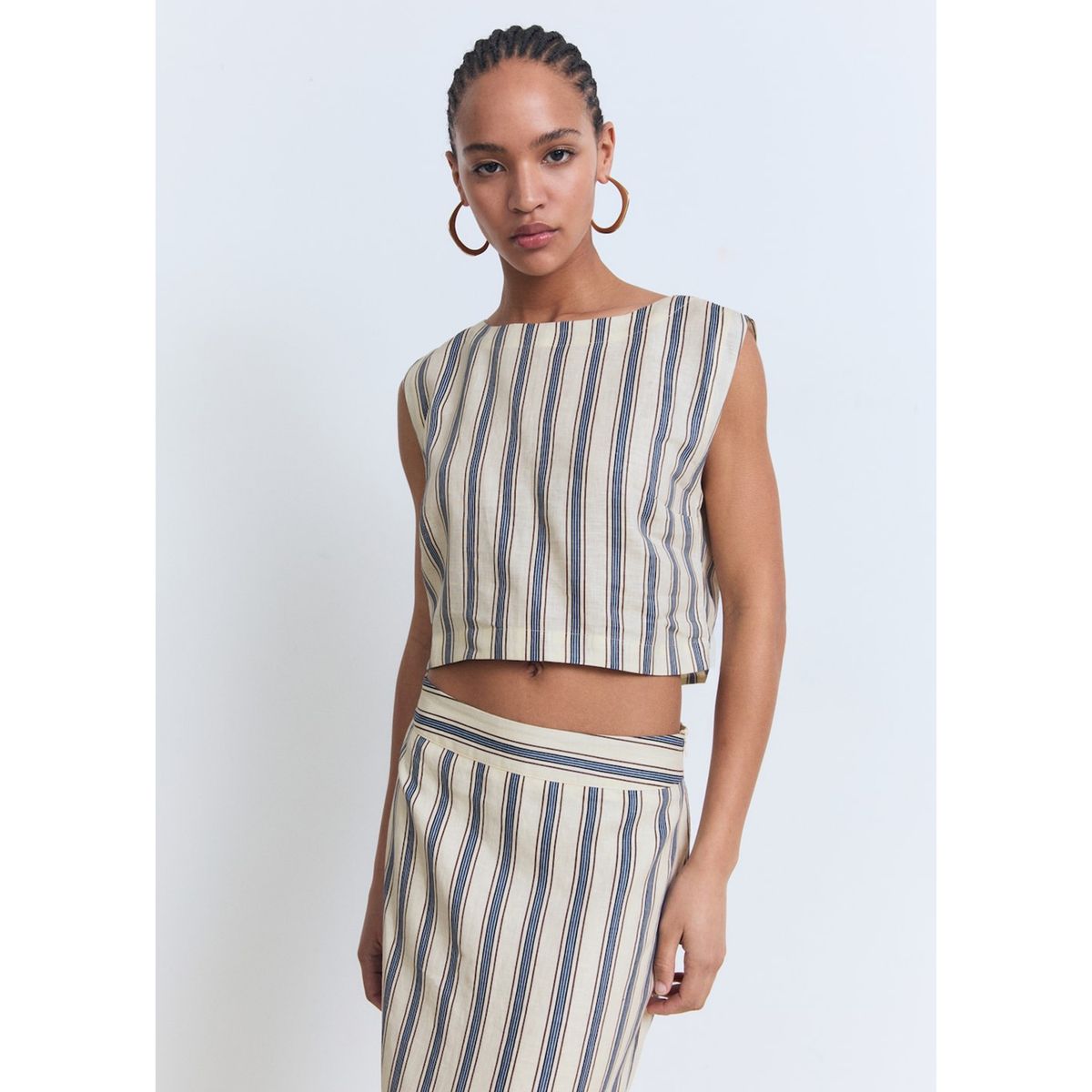 MANGO - Top Sin Mangas Mujer Mango