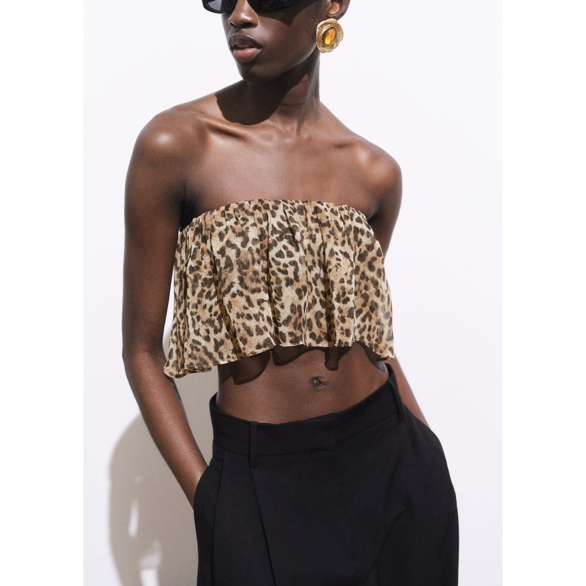 MANGO - Top Sin Mangas Mujer Mango