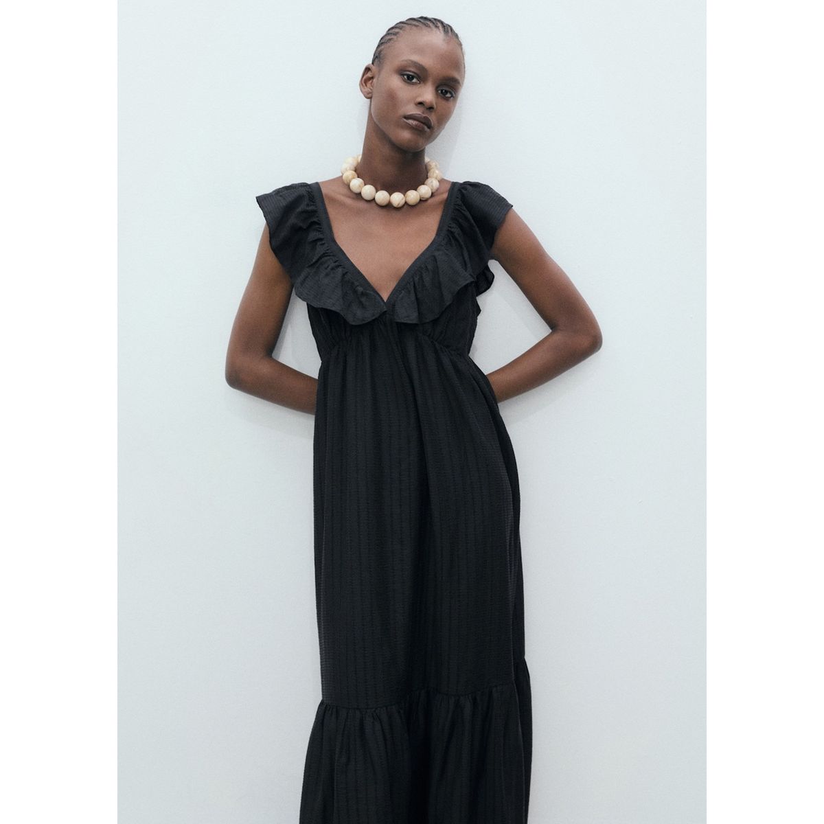 MANGO - Vestido Largo Mujer Mango