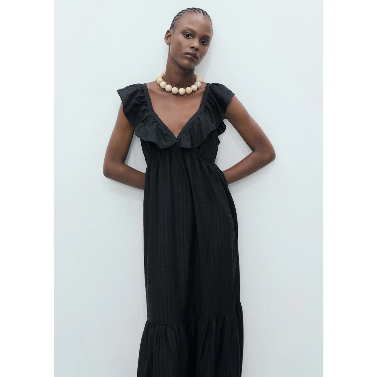 MANGO - Vestido Largo Mujer Mango