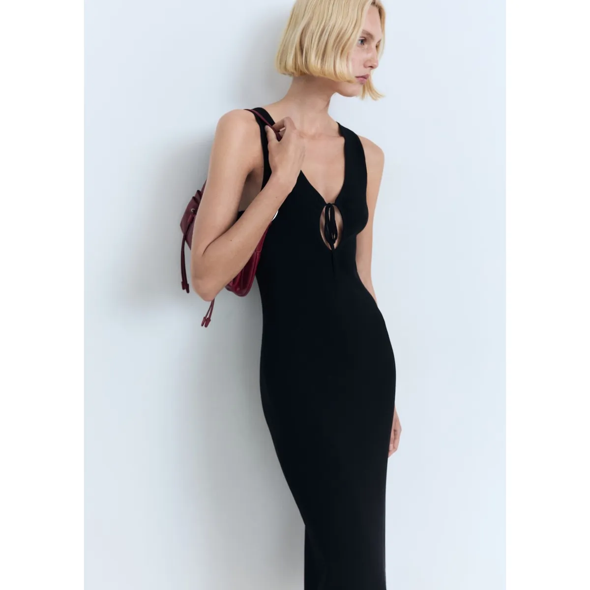 MANGO - Vestido Largo Mujer Mango