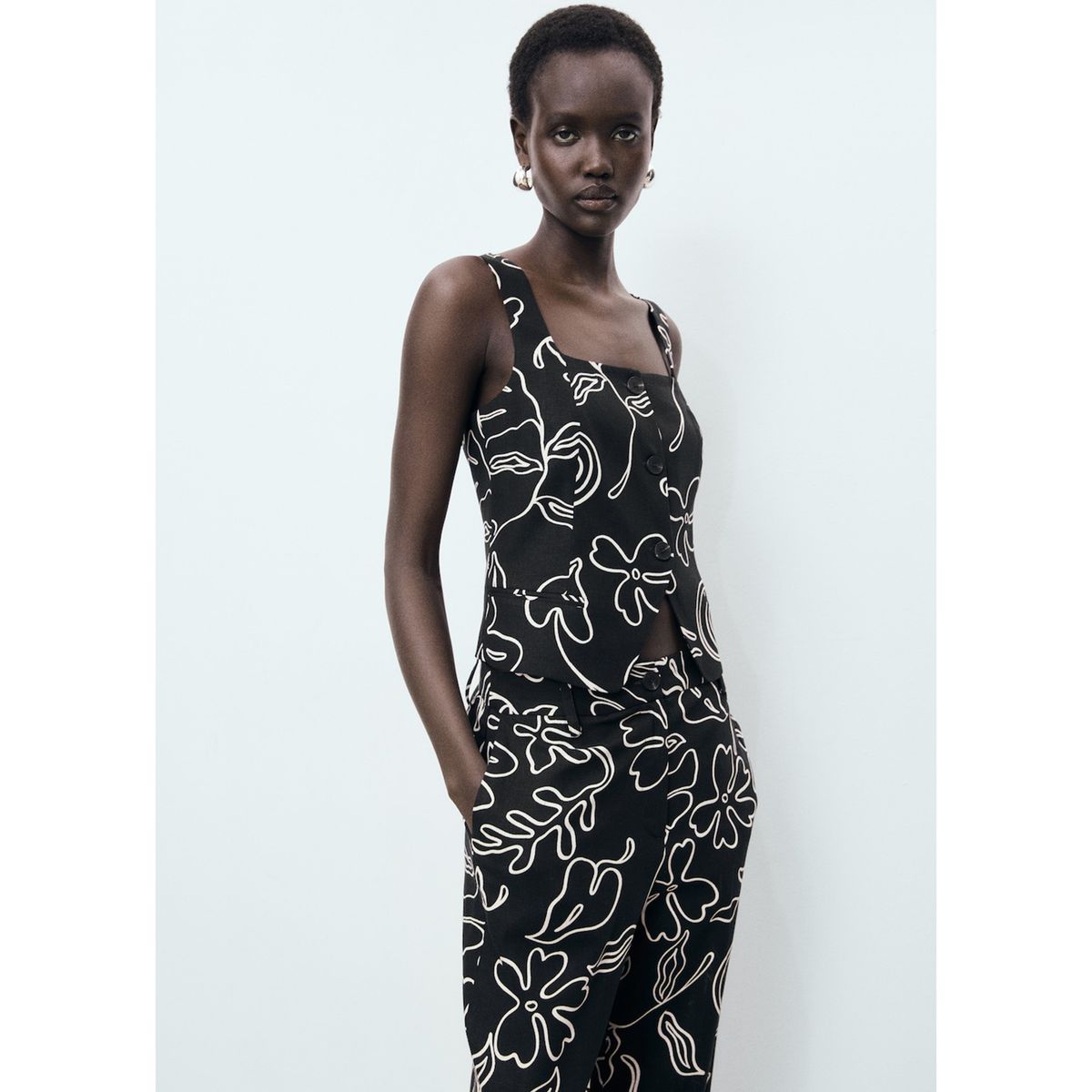 MANGO - Top Sin Mangas Mujer Mango