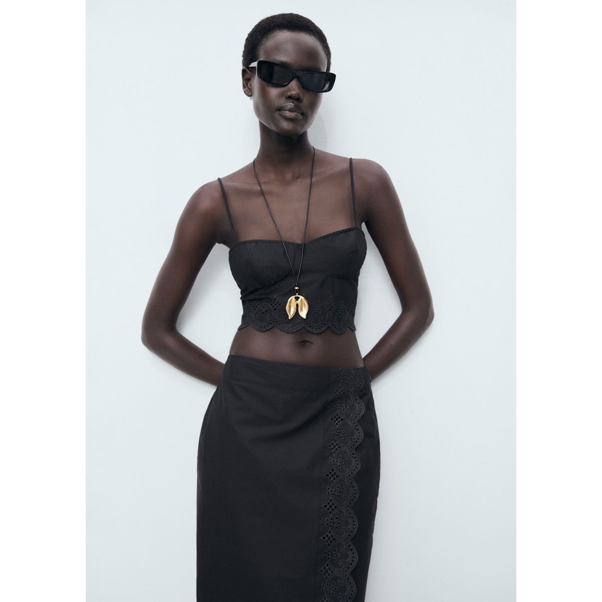 MANGO - Top Sin Mangas Mujer Mango