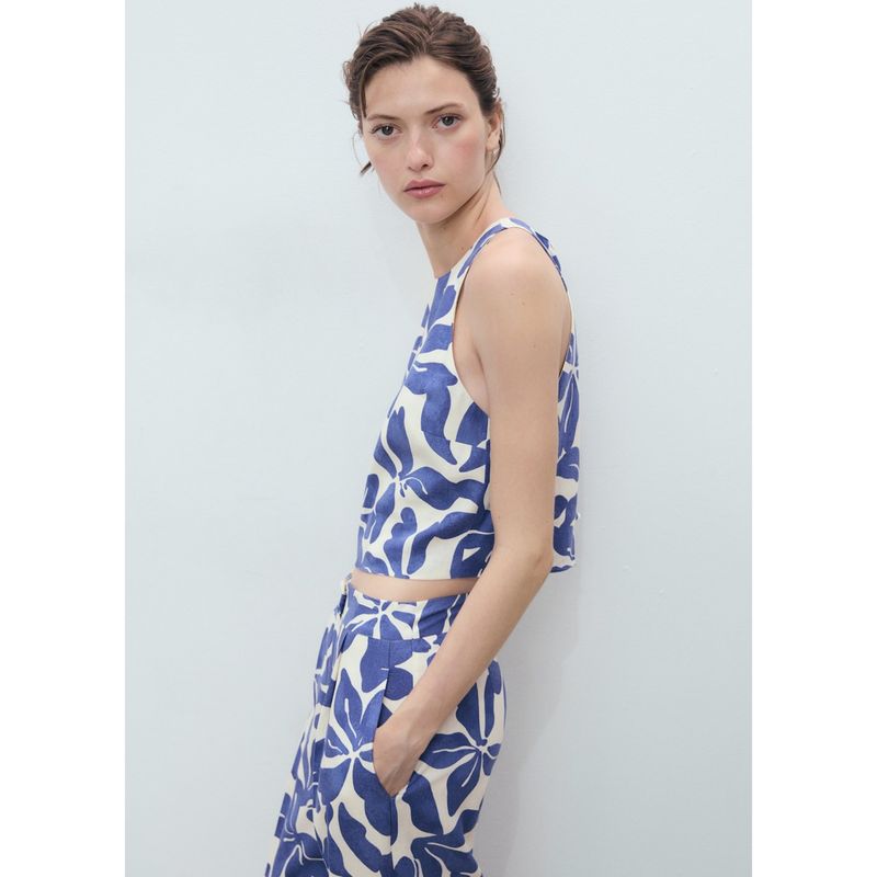 MANGO - Top Sin Mangas Mujer Mango