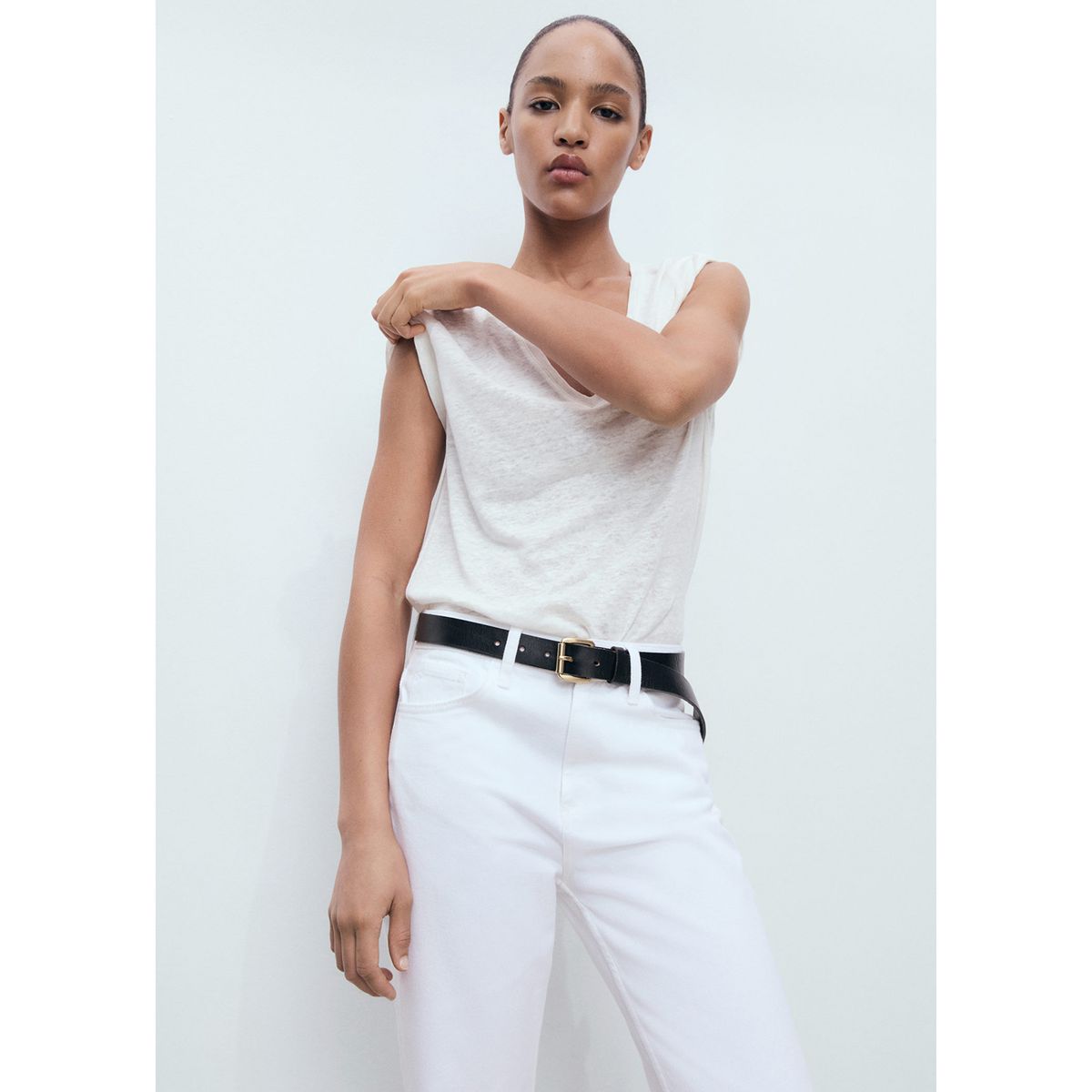 MANGO - Polo Manga Corta Mujer Mango