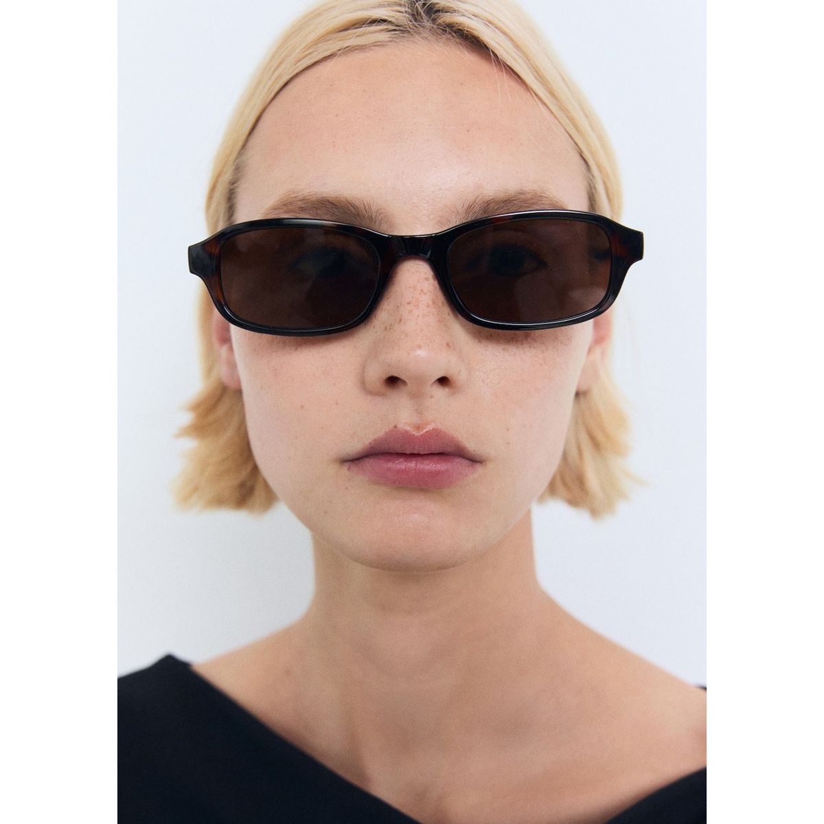 MANGO - Pantalón Straight Tiro Medio Mujer Mango