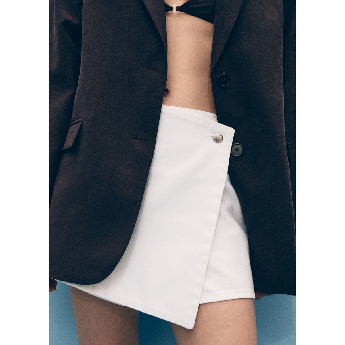 MANGO - Falda Short Tiro Medio Mujer Mango