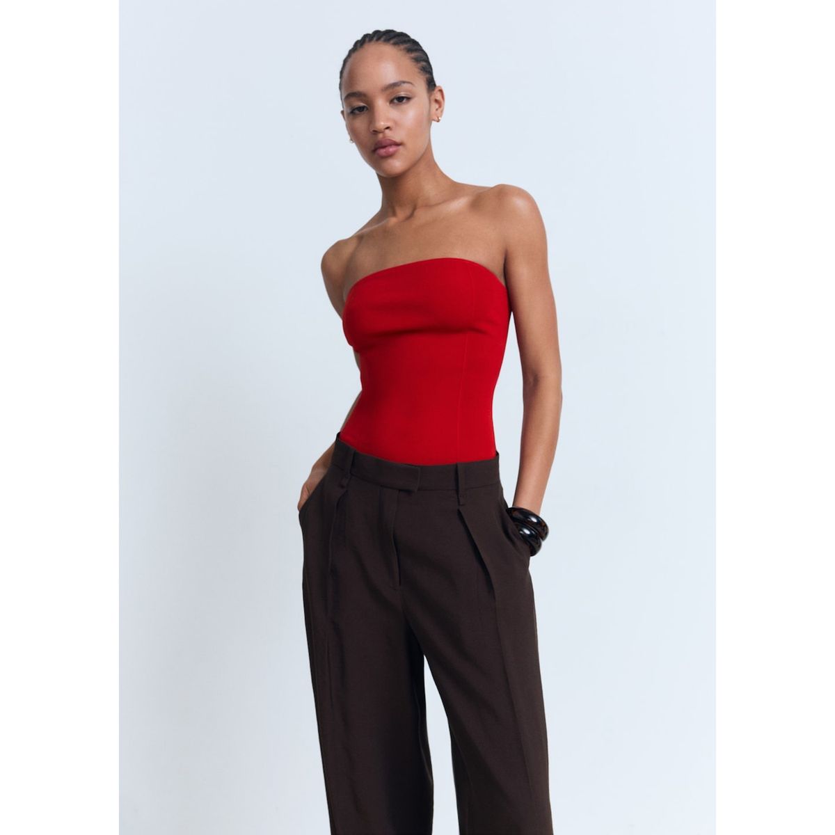 MANGO - Top Sin Mangas Mujer Mango