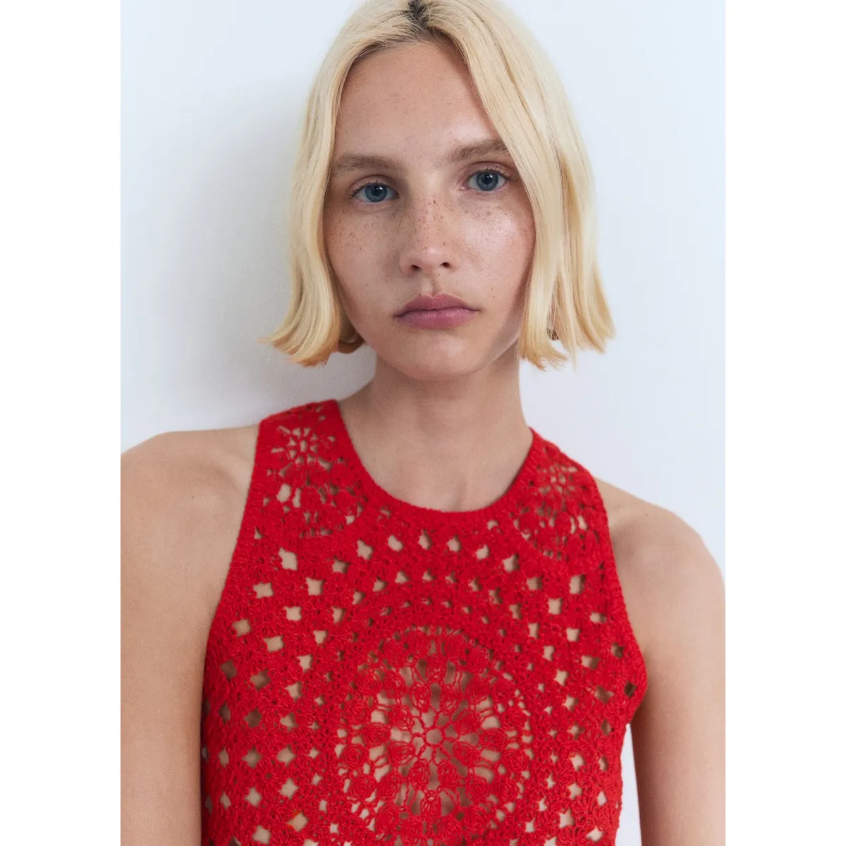 MANGO - Top Sin Mangas Mujer Mango