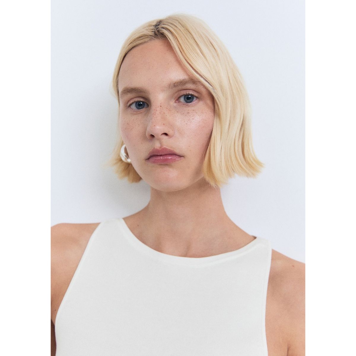 MANGO - Top Sin Mangas Mujer Mango