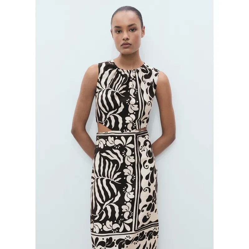 MANGO - Vestido Midi Mujer Mango