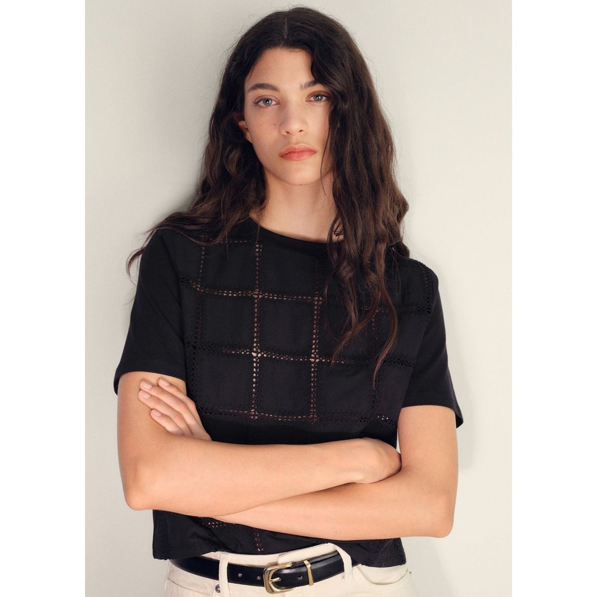 MANGO - Polo Manga Corta Mujer Mango