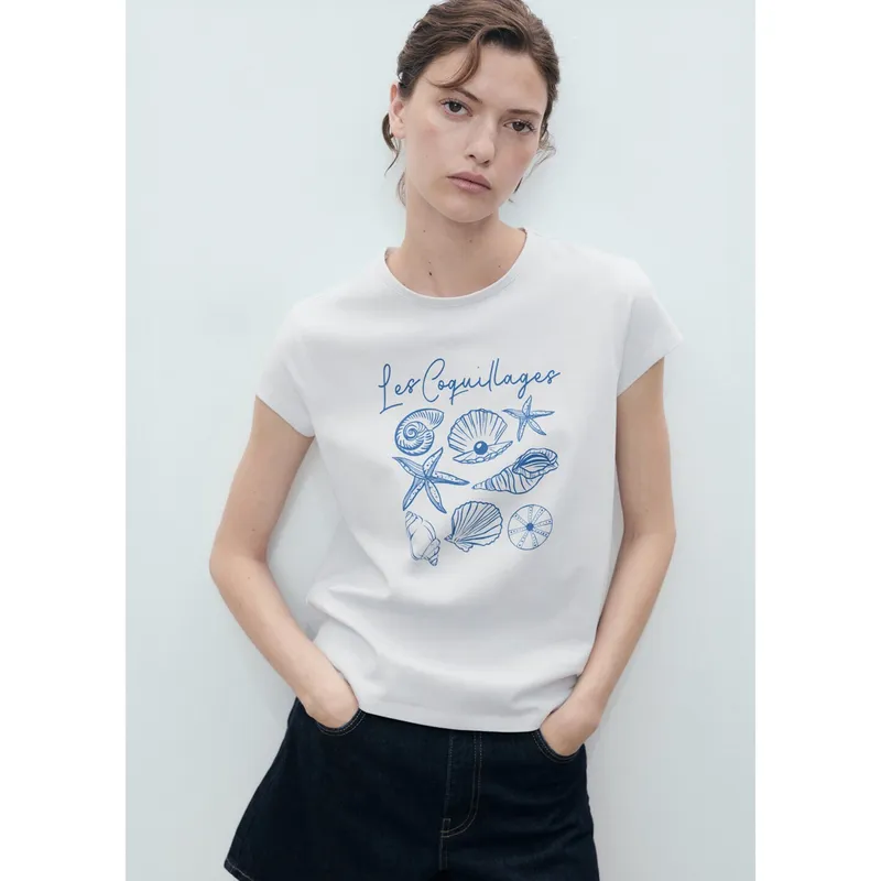 MANGO - Polo 100% Algodón Mujer Mango