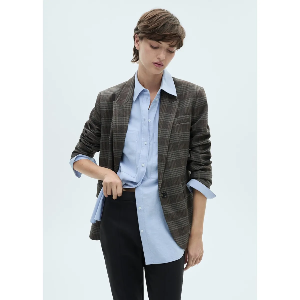 MANGO - Pantalón Skinny Tiro Alto Mujer Mango