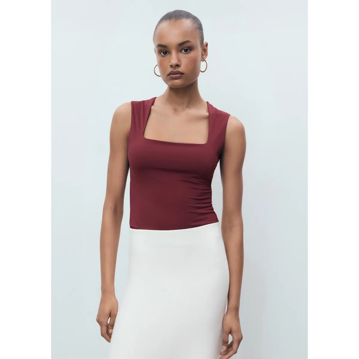 MANGO - Top Sin Mangas Mujer Mango