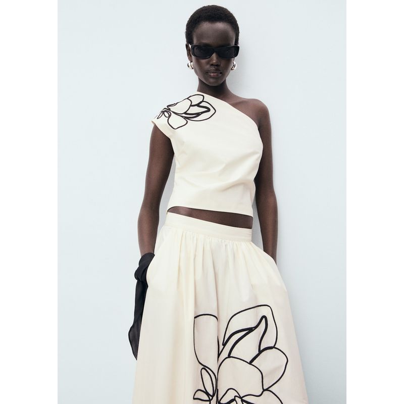 MANGO - Top Sin Mangas Mujer Mango