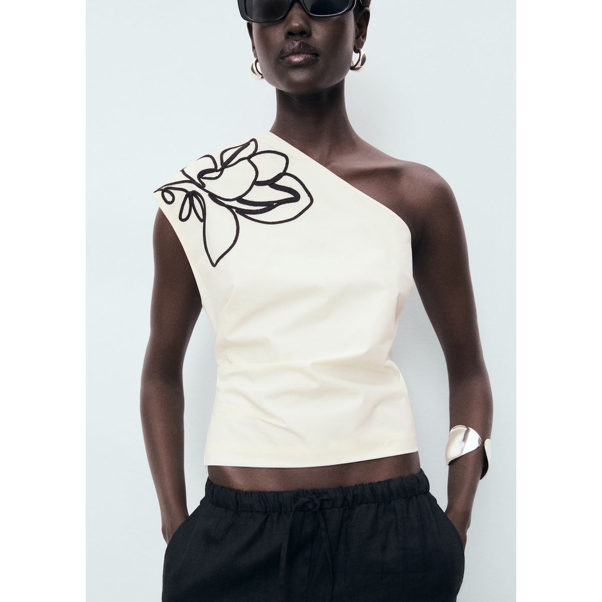 MANGO - Top Sin Mangas Mujer Mango