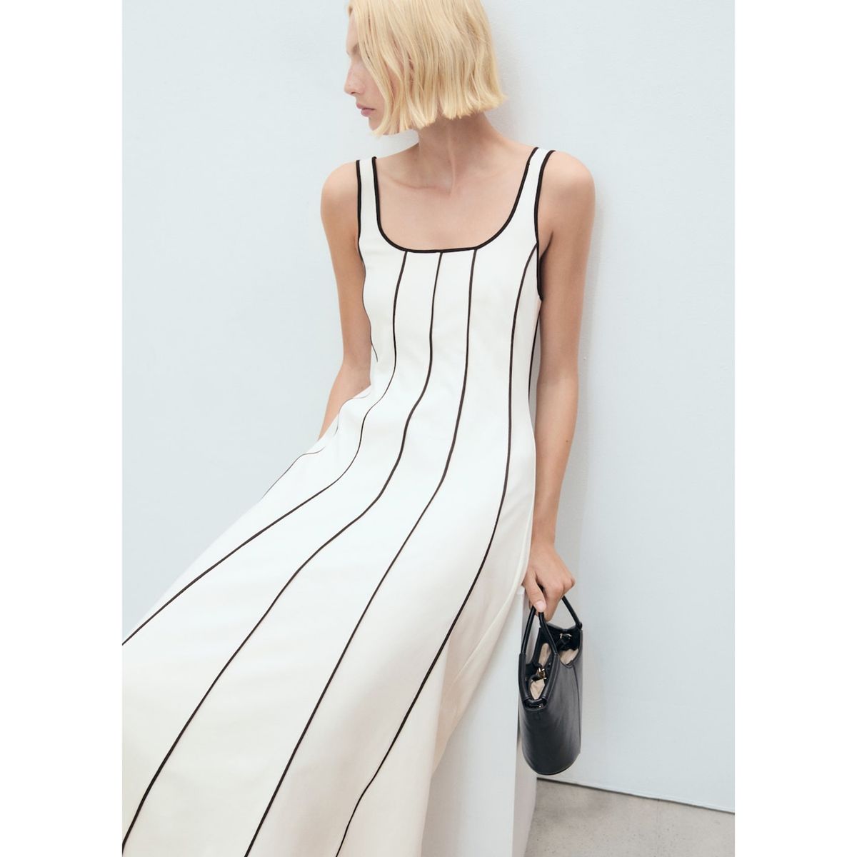 MANGO - Vestido Largo Mujer Mango