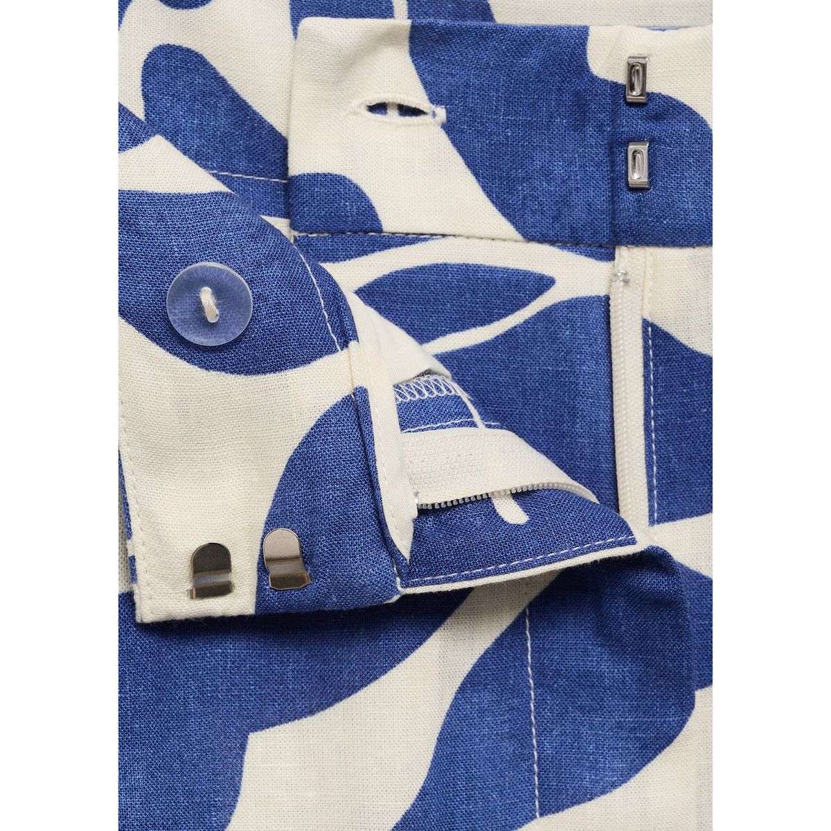 MANGO - Pantalón Recto Tiro Medio Mujer Mango