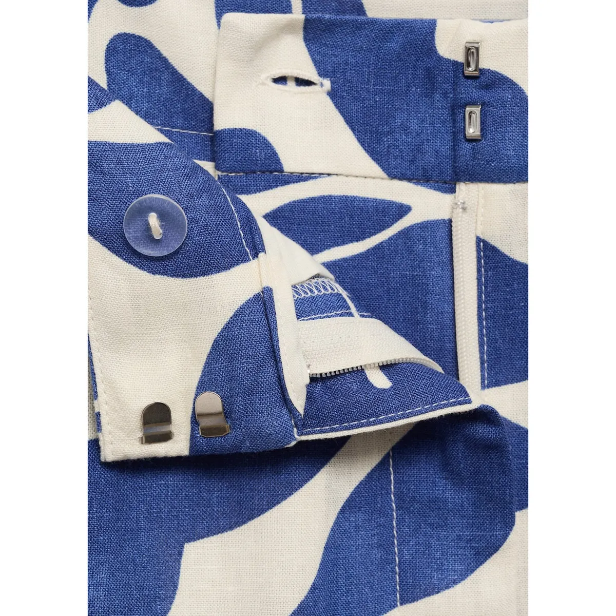 MANGO - Pantalón Recto Tiro Medio Mujer Mango