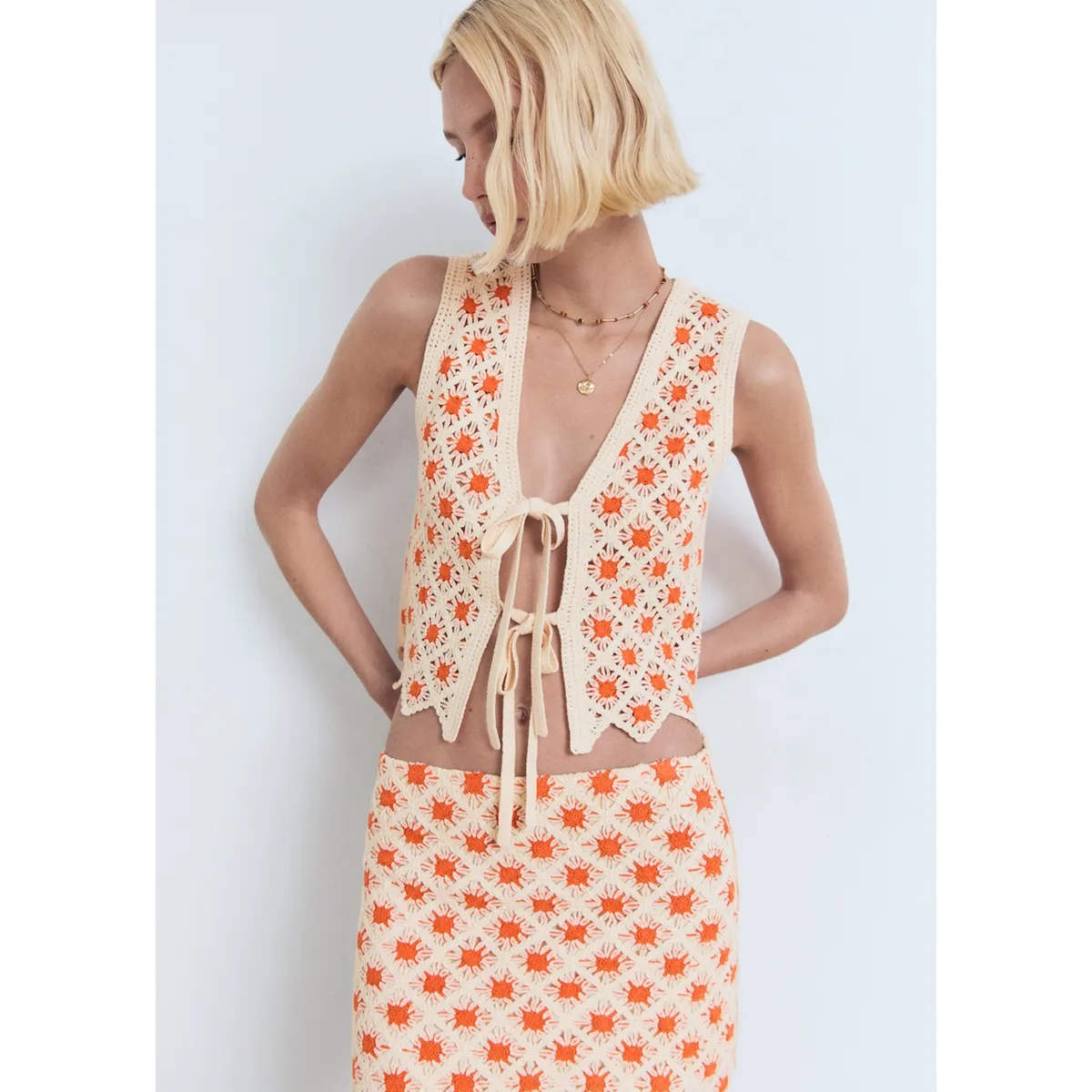 MANGO - Falda Corta Mujer Mango