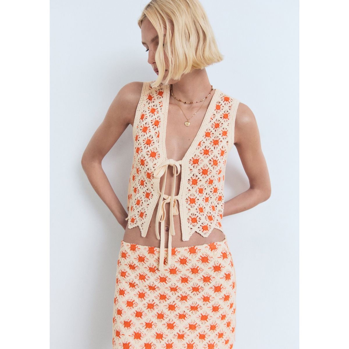 MANGO - Falda Corta Mujer Mango