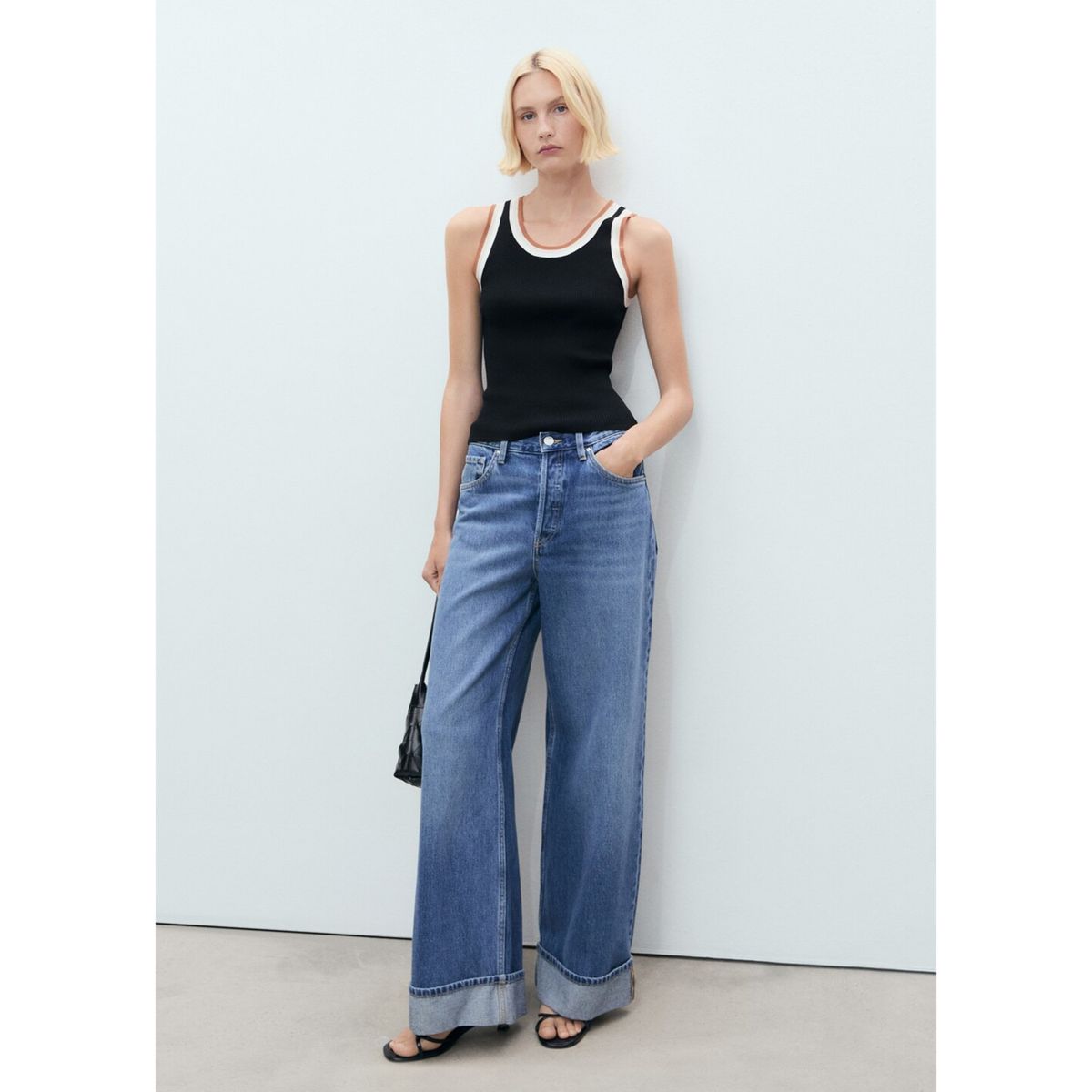 MANGO - Top Sin Mangas Mujer Mango