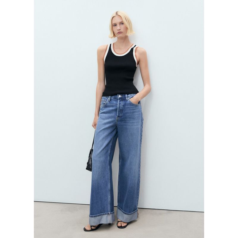 MANGO - Top Sin Mangas Mujer Mango