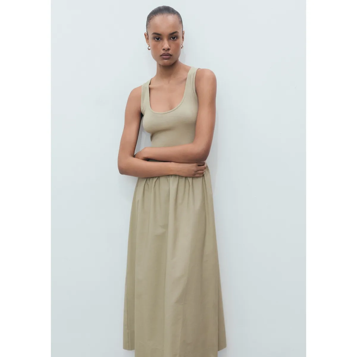 MANGO - Vestido Largo Mujer Mango