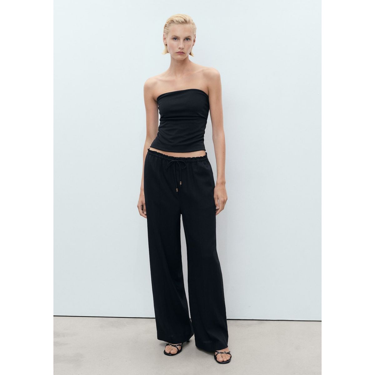 MANGO - Pantalón Straight Tiro Medio Mujer Mango.