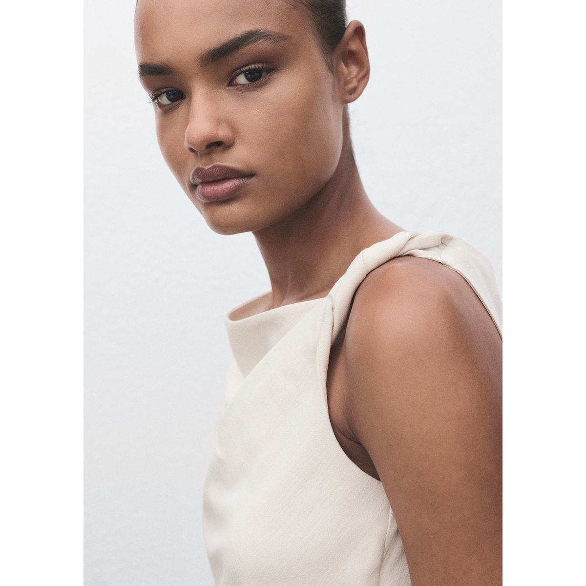 MANGO - Top Sin Mangas Mujer Mango