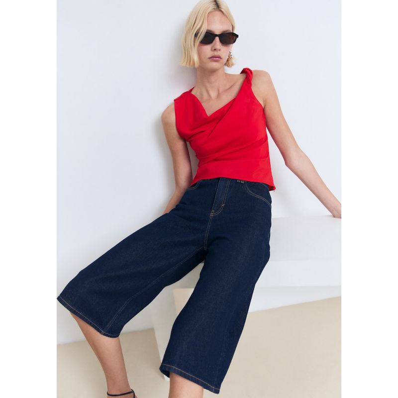 MANGO - Top Sin Mangas Mujer Mango