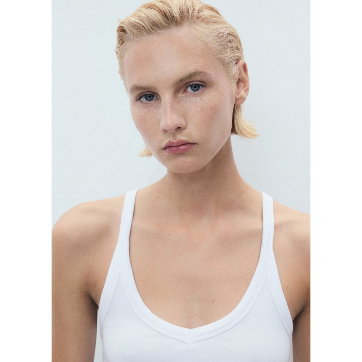 MANGO - Top Sin Mangas Mujer Mango