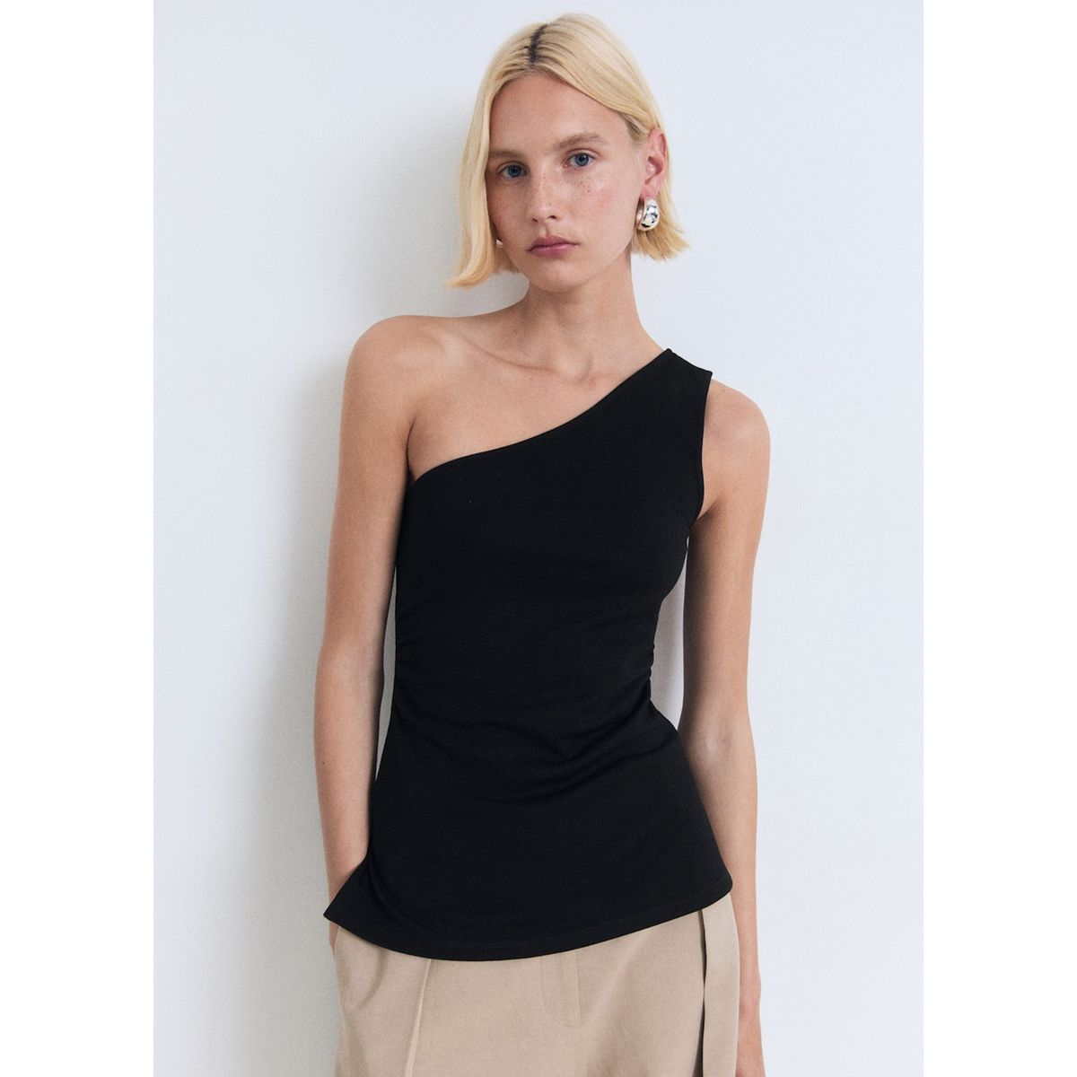 MANGO - Top Sin Mangas Mujer Mango