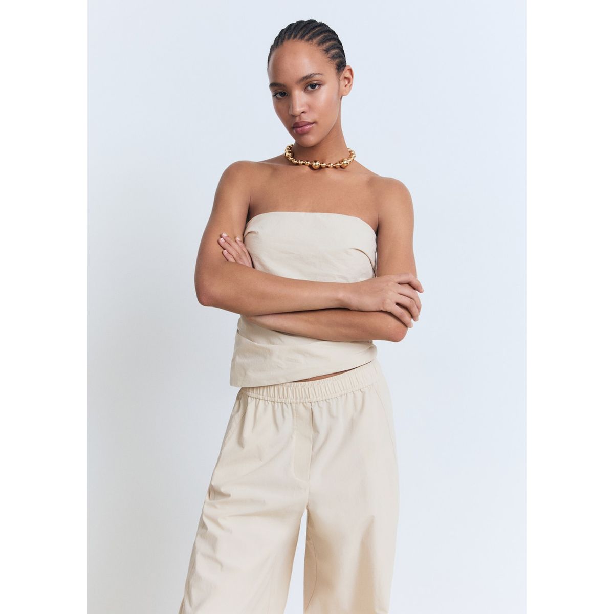 MANGO - Top Sin Mangas Mujer Mango