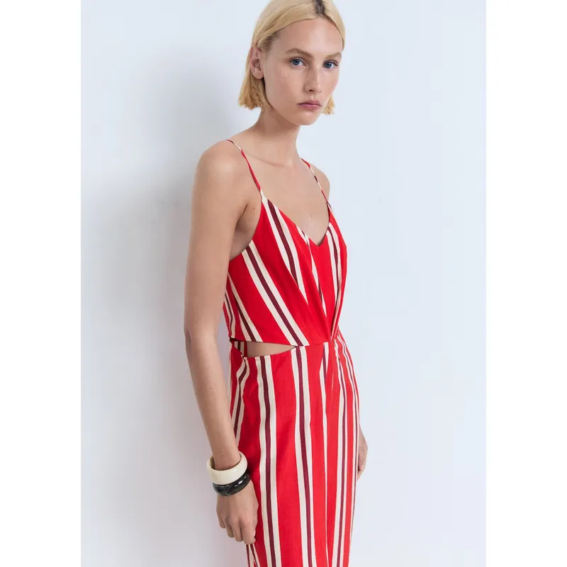 MANGO - Vestido Largo Mujer Mango