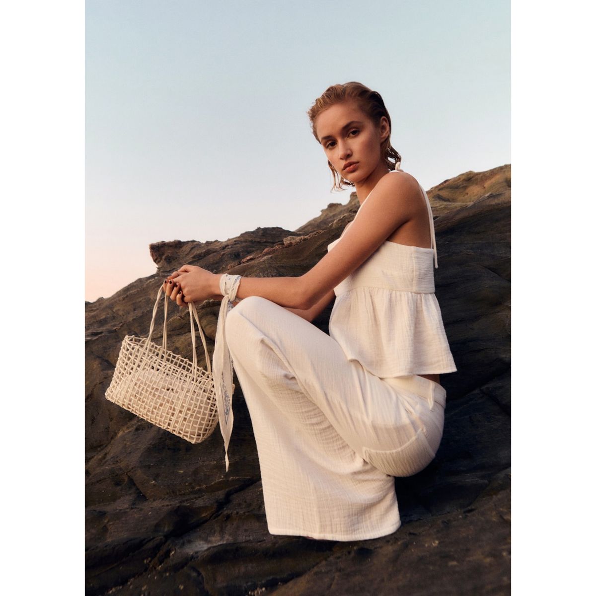 MANGO - Top Sin Mangas Mujer Mango