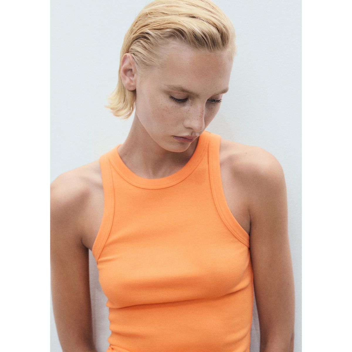 MANGO - Top Sin Mangas Mujer Mango