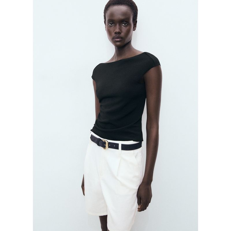 MANGO - Top Sin Mangas Mujer Mango