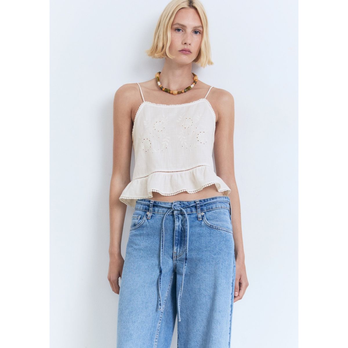 MANGO - Top Sin Mangas Mujer Mango