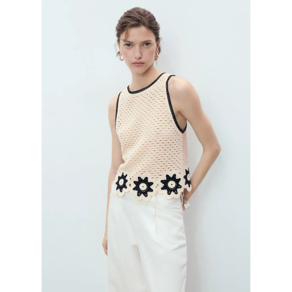 MANGO - Top Sin Mangas Mujer Mango