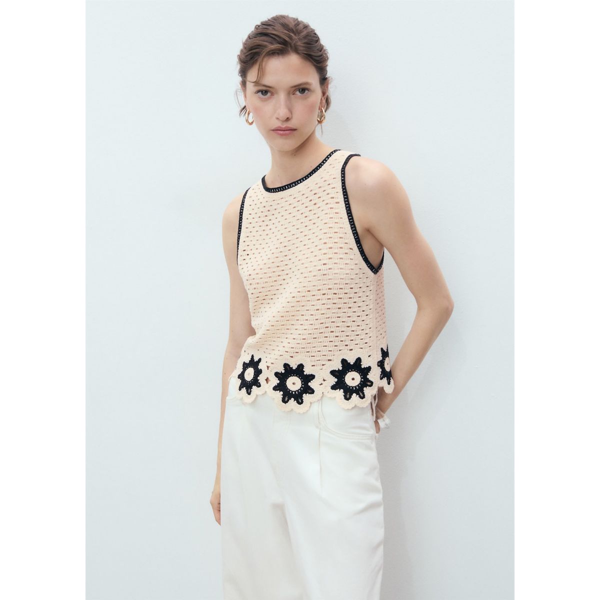 MANGO - Top Sin Mangas Mujer Mango